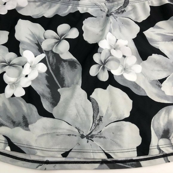 Beach Belle Casablanca swimwear top size 14 Black and Gray Floral NWT - Picture 11 of 11